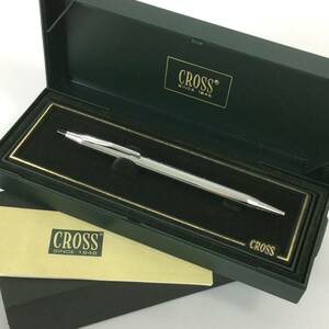 【美品】クロス ボールペン クラシックセンチュリー シルバー 回転式 ケース付 USA製 CROSS