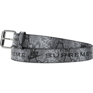 Supreme × Nike 21SS Week3 Snakeskin Belt Black S/M オンライン購入 国内正規 新品未使用,タグ付 ナイキ スネークスキン ベルト 黒 蛇柄