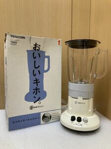 YK8641 ミキサー TM835 TESCOM ジュースミキサー 780ml pure black テスコム フラッシュ機能付き　動作確認済　現状品　1213