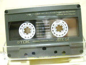 使用済み　中古　カセットテープ　TDK　AR-X54　Type1　ノーマル　54分　1本　爪あり　No9121　