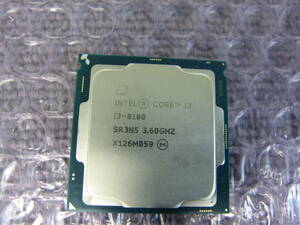 ◎CPU Intel Core i3-8100 3.60GHz SR3N5 動作未確認　中古品 クリックポスト発送◎