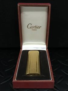 D240★Cartier カルティエ ガスライター ゴールドカラー ローラー式 喫煙具 火花未確認