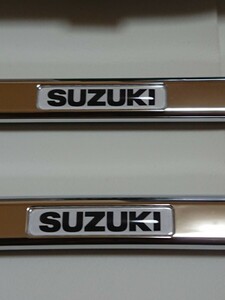 スズキ シルバーメッキナンバーフレーム ハスラー スイフト スペーシアなどなど SUZUKI車に磨き済み現行品 現品品番BC001-550A32