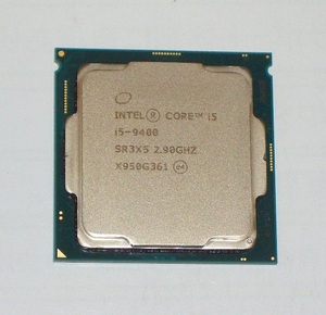 ◆第9世代 i5-9400 2.90GHz Coffee Lake-R/9MBキャッシュ 6コア/6スレッド 完動品 即決！★送料120円！