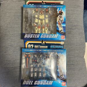 BANDAI(バンダイ)Advanced MS IN ACTION「02 GAT-X102 DUEL GUNDAM」「07 GAT-103 BUSTER GUNDAM」2個セット