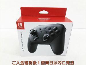 【1円】任天堂 純正 Nintendo Switch Proコントローラー ブラック 動作確認済 箱/USBあり スイッチ G03-226kk/F3