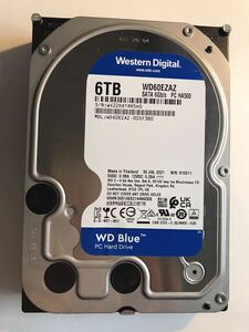 ⑨Western Digital/ウエスタンデジタル　3.5インチ　SATA　HDD　ハードディスクWD60EZAZ　 6TB　 