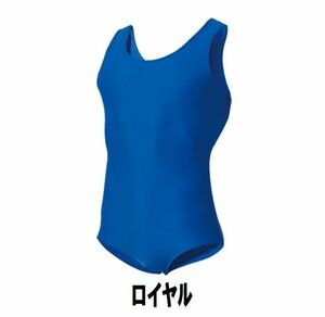 新品 男子 体操 シャツ タンクトップ 青 ロイヤル サイズ150 子供 大人 男性 女性 wundou ウンドウ 400 送料無料