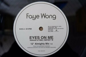Y3-037＜12inch/PRT-8429/美品＞フェイ・ウォン Faye Wong / Eyes On Me (Featured In Final Fantasy VIII)