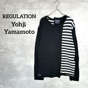 『Yohji Yamamoto』 ヨウジヤマモト (3) 再構築 切替 Tシャツ