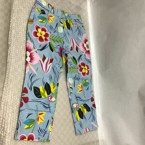 （宝）【同梱可】希少　Gucci グッチ　パンツ 花柄 総柄　ストレッチ Lサイズ　レディース　