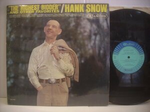 ● 輸入USA盤 LP HANK SNOW / THE HIGHEST BIDDER AND OTHER FAVORITES ハンクスノウ カントリー 1965年 RCA CAMDEN CAL-910 ◇r60315