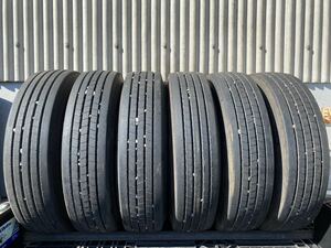 T1776　☆深溝ラジアル☆トラック夏用☆DUNLOP DECTES SP122　225/80R17.5 123/122L　6本価格　2022年製