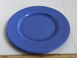 フランス アンティーク プレート Varages ヴァラージュ コバルトブルー　色はもう少し薄いです　皿　21cmくらい FRANCE