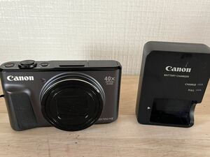 1円スタート Canon キャノン PowerShot SX720HS コンパクトデジタルカメラ パワーショット デジカメ ブラック 充電器付き 通電確認済み