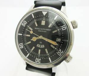 N8065【自動巻き腕時計】WEEKLY AUTO ORIENT KING DIVER T19410★オリエント ウイークリーオートマチック キングダイバー★メンズ★動作品