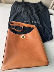 い23 CELINE セリーヌ ショルダーバッグ サークル ターンロック レディース ヴィンテージ