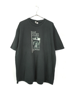 古着 90s NIKE 「eat drink sleep soccer」 フォト アート Tシャツ XL 古着