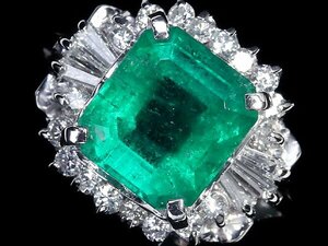 MO11100T【1円～】新品【RK宝石】≪Emerald≫ 濃厚カラーの輝き!! 極上エメラルド 大粒1.84ct 極上ダイヤモンド Pt900 高級リング ダイヤ