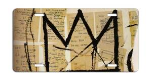 LPB019-ジャン＝ミシェル バスキア Basquiat ナンバープレート Number plate ライセンスプレート License plate ブリキ看板 レトロ 雑貨