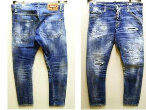 即決[48]美品 DSQUARED2 22AW SEXY TWIST JEAN S71LB1122 ストレッチ デニム セクシーツイスト スリム ジーン パンツ■1542