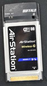 BUFFALO AirStarion 無線LANカード WLI-CB-G54S PCカード (管:WS00