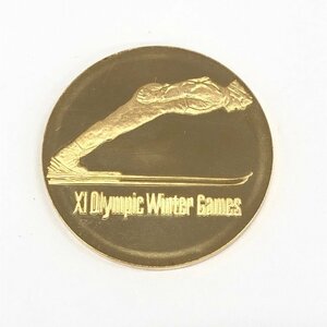 K18　札幌オリンピック冬季大会記念　金メダル　750刻印　総重量26.8g【CDAQ6021】
