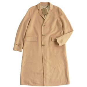 未使用品●定価506000円 BURBERRY バーバリー 8036198 ティッシ期 カシミヤ100％ チェスターコート ダークキャメル 48 正規品 伊製 タグ付