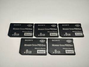 5枚セット　8GB　SONY　メモリースティックプロデュオ　MEMORY STICK PRO DUO　フォーマット済み メモリーカード