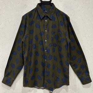 ＊ポールスミス Paul Smith 亀 総柄 長袖 シャツ トップス L　　　　　　　　　 BJBD.C