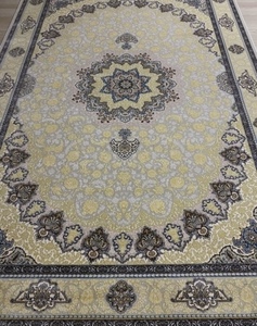 大判　最高峰約144万ノット　シルク30％ウール70%　イラン産手織り 高級ペルシャ絨毯 201×305cm　#2