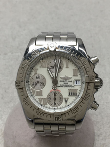 BREITLING◆自動巻腕時計/アナログ/ステンレス/WHT/SLV/0115日差-28