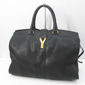 イヴサンローラン YVES SAINT LAURENT 275091 527411 カバスクラシック ボストンバッグ ゴールド金具 ブラック 黒系 レザー レディース