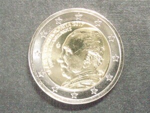 ギリシャ　２ユーロ記念　２０１７年　カザンザキス　未使用