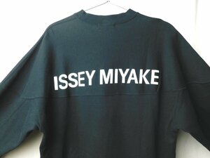 80s90s ビンテージ ISSEY MIYAKE イッセイミヤケ バック ロゴ入り スウェット 黒 M