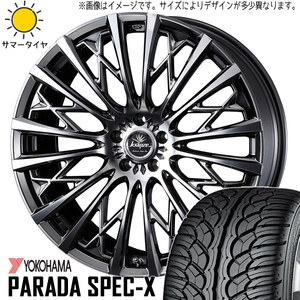 新品 LEXUS RX 265/35R22 ヨコハマ パラダ PA02 クレンツェ 855EVO 22インチ 9.0J +35 5/114.3 サマータイヤ ホイール 4本SET