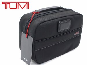 3.5万新品◆TUMI トゥミ◆黒 バリスティックナイロン ハンドルクラッチマルチポーチ 旅行など １円