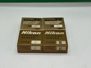 大AW141 Nikon FOCUSING SCREEN F3 TYPE C B E 4つセット フォーカシングスクリーン ニコン 