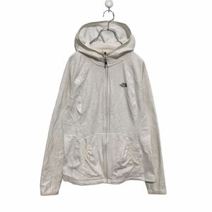 THE NORTH FACE ジップアップ フリース パーカー ウィメンズ L ホワイト ノースフェイス 薄手 古着卸 アメリカ仕入 a502-5715