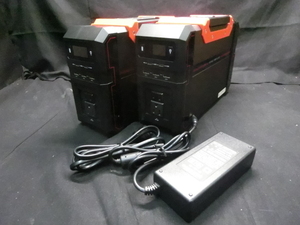 中古美品 2台セット M-WORKS ポータブルバッテリー MW-P444 120000mAh 444Wh アウトドア 災害用に バッテリー