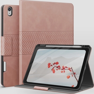 送料無料★auaua iPad Air 5/Air 4 ケース10.9インチ オートスリープ機能 スマートケース(ピンク)