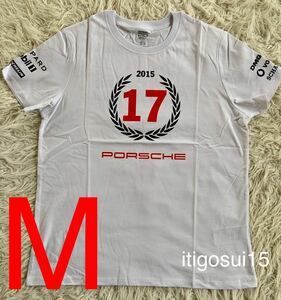 ★【未使用】ポルシェ PORSCHE★半袖 Tシャツ EU Mサイズ★919ハイブリッド 17 WEC ルマン マーク・ウェバー★ driver