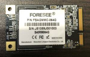 FORESEE ６４GB MSATA　SSD 中古品