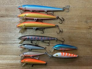 FSA-00523-47 RAPALA ラパラ フローティング カウントダウン リップレス 等 ミノー 9点