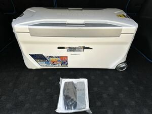 【中古美品】 シマノ スペーザ リミテッド 350 キャスター付き ホワイト クーラーボックス 35L 釣り クーラー 真空パネル3面 