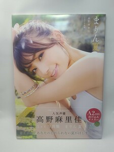 未開封！　高野麻里佳　まりん夏　高野 麻里佳１ｓｔ写真集　ポスター＆ブロマイド封入　絶版　希少　声優 パラダイスR　グッズ イヤホンズ