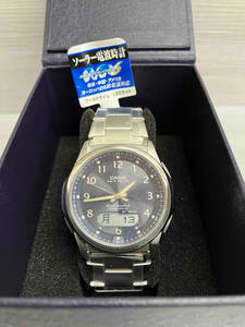 CASIO カシオ 5161 JA WVA-M630 ソーラー電波時計 メンズ 腕時計 シルバー 取説 箱あり 美品