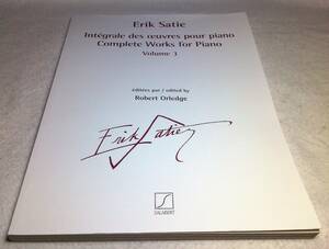 ＜洋書/楽譜＞エリック・サティ　ピアノ作品集 Vol.3『ERIK SATIE：Complete Works for Piano　Volume.3』