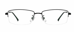 送料無料　メガネフレーム　ハーフリム　超軽量　タテ眼鏡　レンズ交換可能　男女兼用　ブルーライトカット sc0303