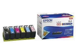 EPSON エプソン 純正 インクカートリッジ カメ KAM-6CL-L 6色パック L 増量 期限2026年1月まで 新品 未開封 純正品 